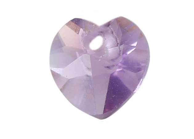  Vera Perla 7mm Heart Cut Genuine Amethyst Pendant