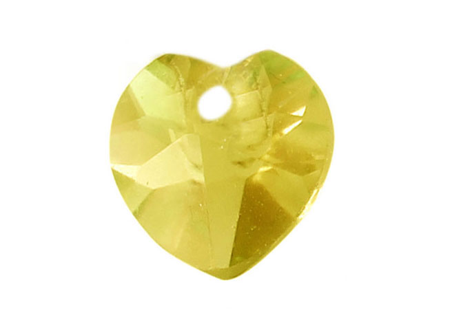  Vera Perla 7mm Heart Cut Genuine Citrine Pendant