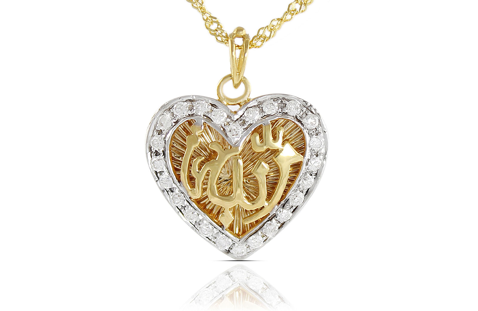 Vera Perla 18K Solid Gold 0.24Cts Diamonds Necklace 