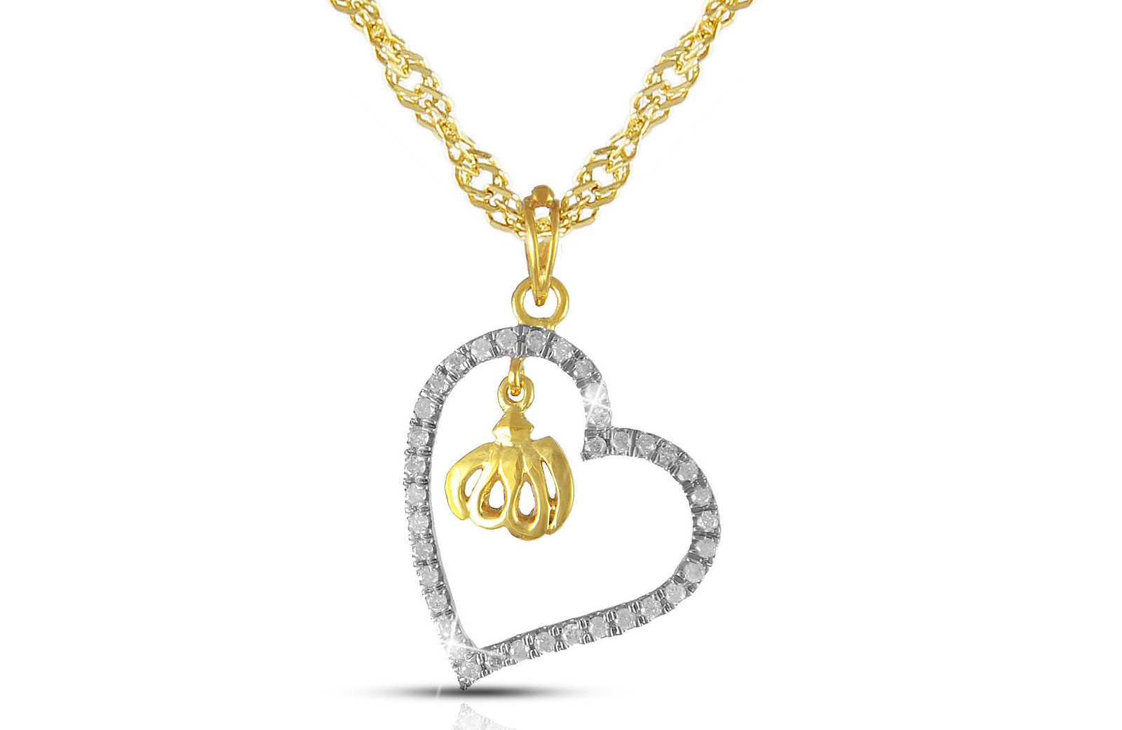 Vera Perla  18K Solid Gold and 0.20Cts Diamonds 