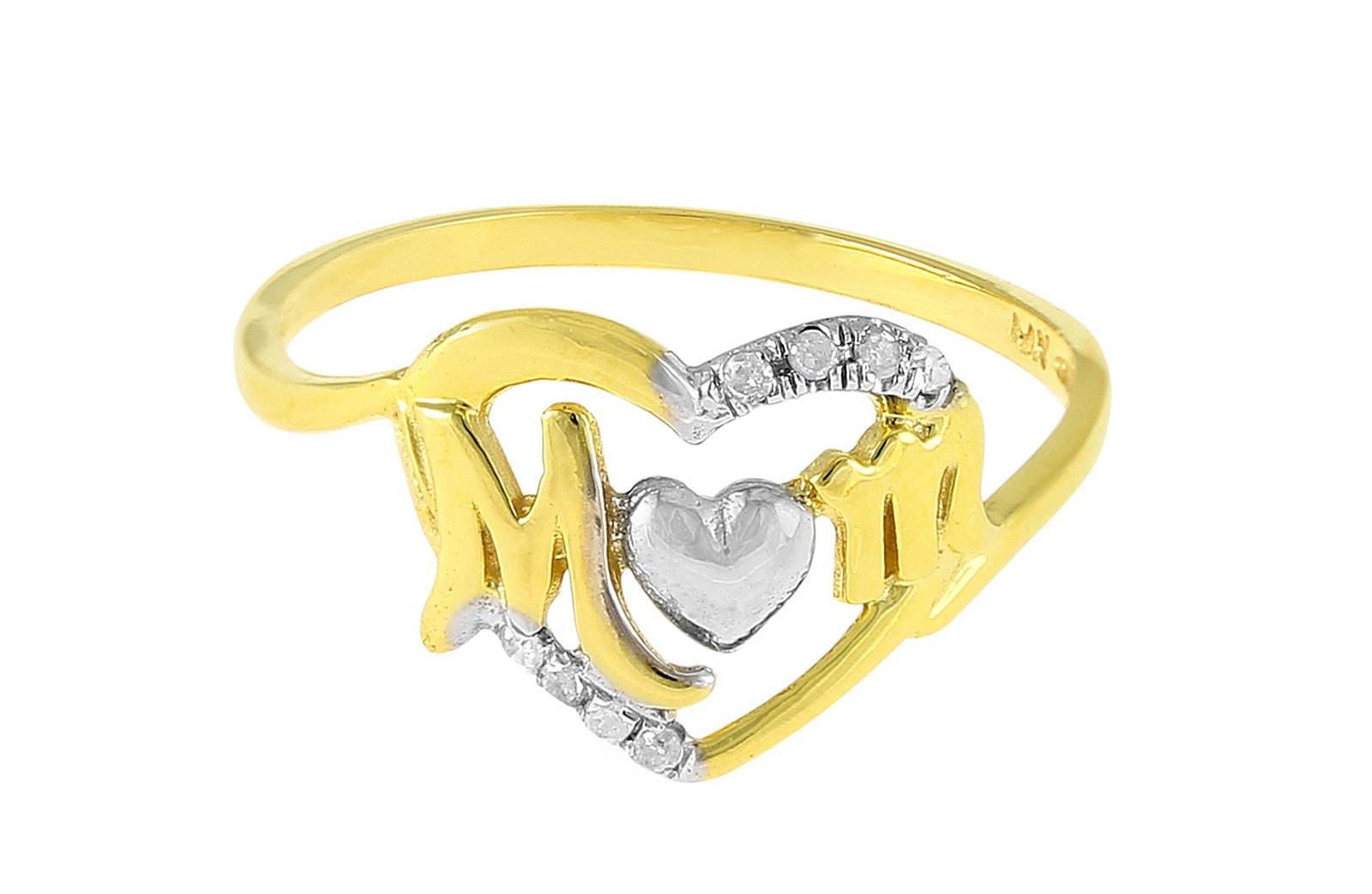 Vera Perla 10k Solid Gold and 0.06Cts Diamonds 