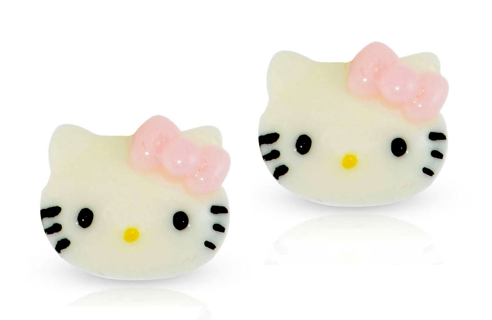 Vera Perla 10K solid Gold Kitty Raisin Earrings