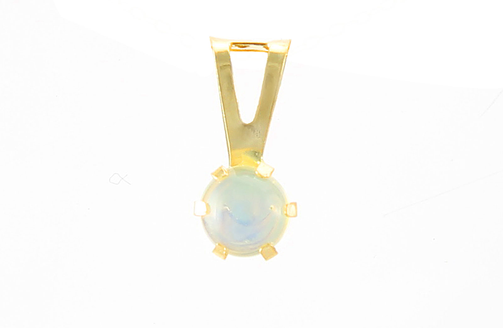 VP Jewels: 4mm Genuine Opal Solitaire Pendant